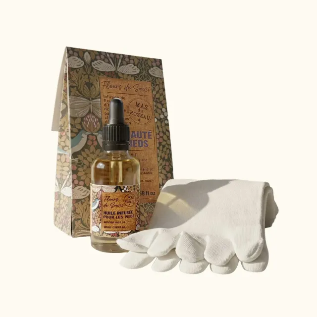 Mas du Roseau Infusions kit huile pieds souci coton
