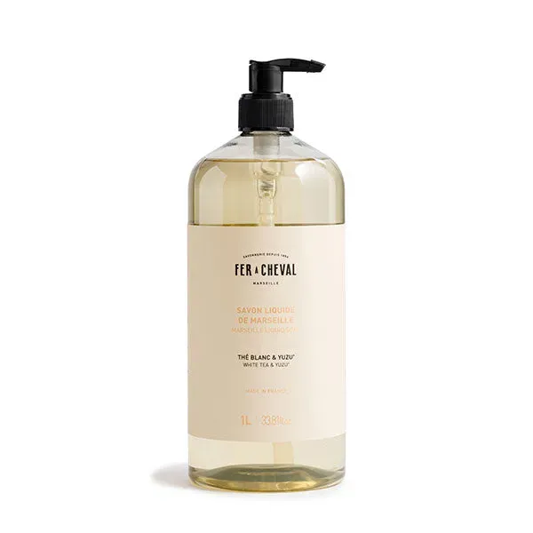 Fer à Cheval Savon Liquide Marseille Thé Blanc & Yuzu 1L surgras