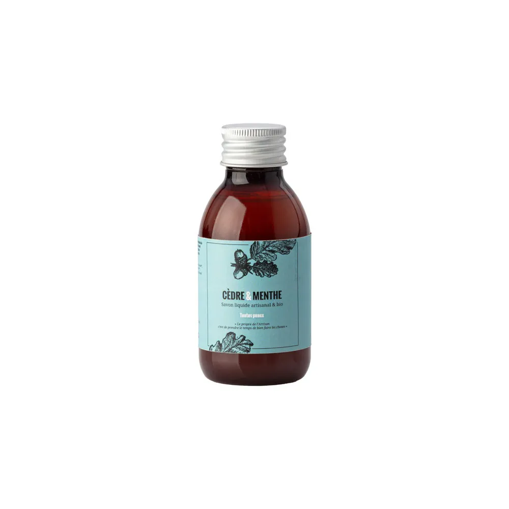 Savonnerie Buissonnière Cèdre Menthe savon liquide bio toutes peaux