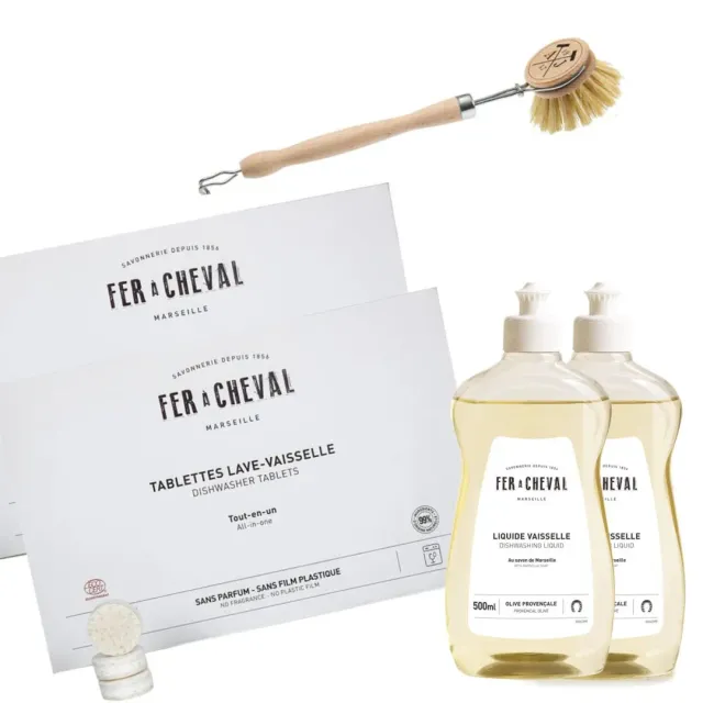 Savonnerie Fer à Cheval Pack Vaisselle lot 3 produits naturel