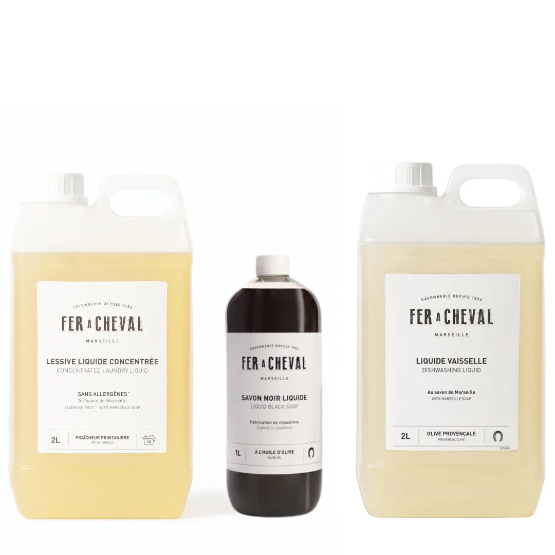 Savonnerie Fer à Cheval Savon Noir liquide 1L concentré