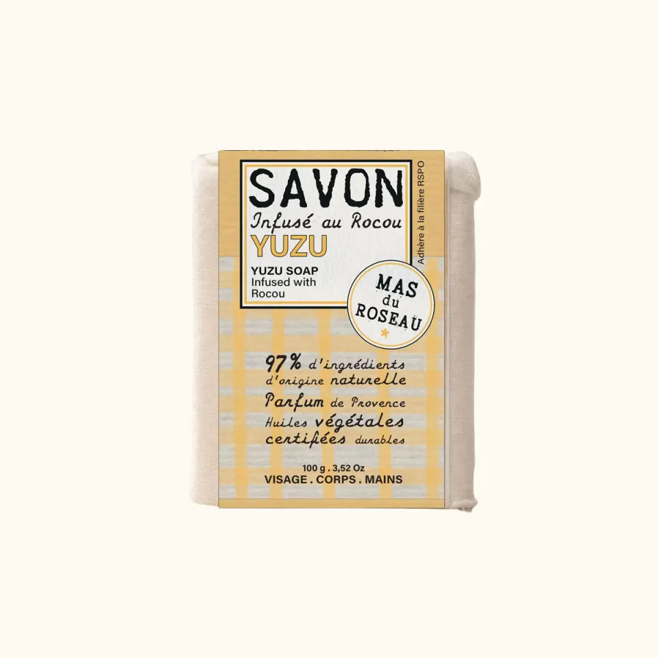 Mas du Roseau Philosophie Yuzu savon solide mini format