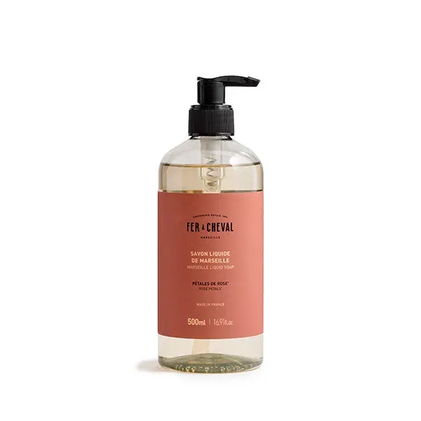 Fer à Cheval Savon Liquide Marseille Pétales Rose 500 ml doux