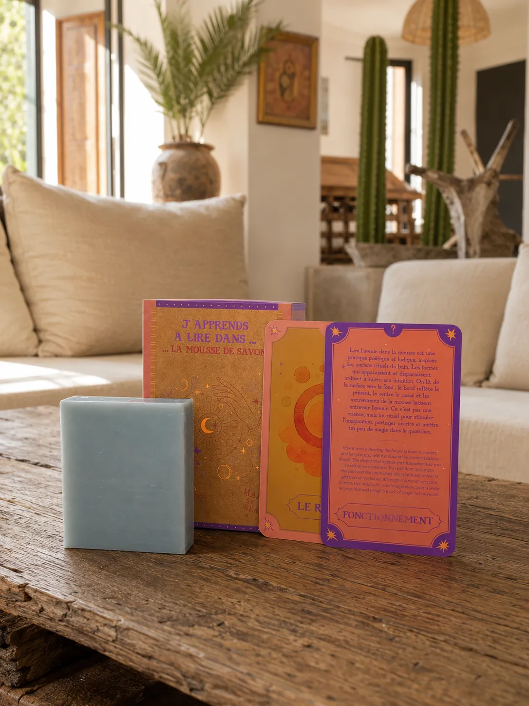 Mas du Roseau Pachamama Savon Figue Jeu lecture mousse