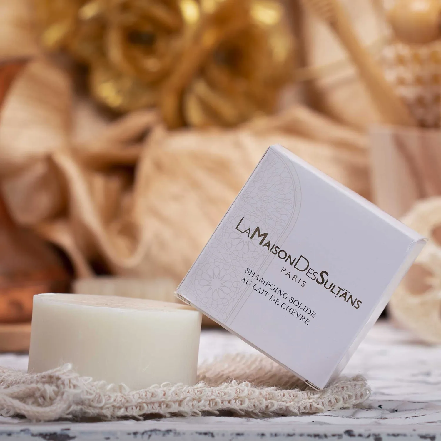 La Maison des Sultans Lait de Chèvre shampoing solide bio 100g