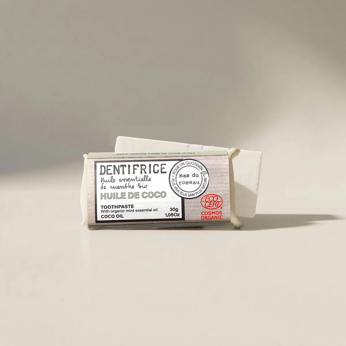 Mas du Roseau Philosophie Confort Huile de coco dentifrice solide
