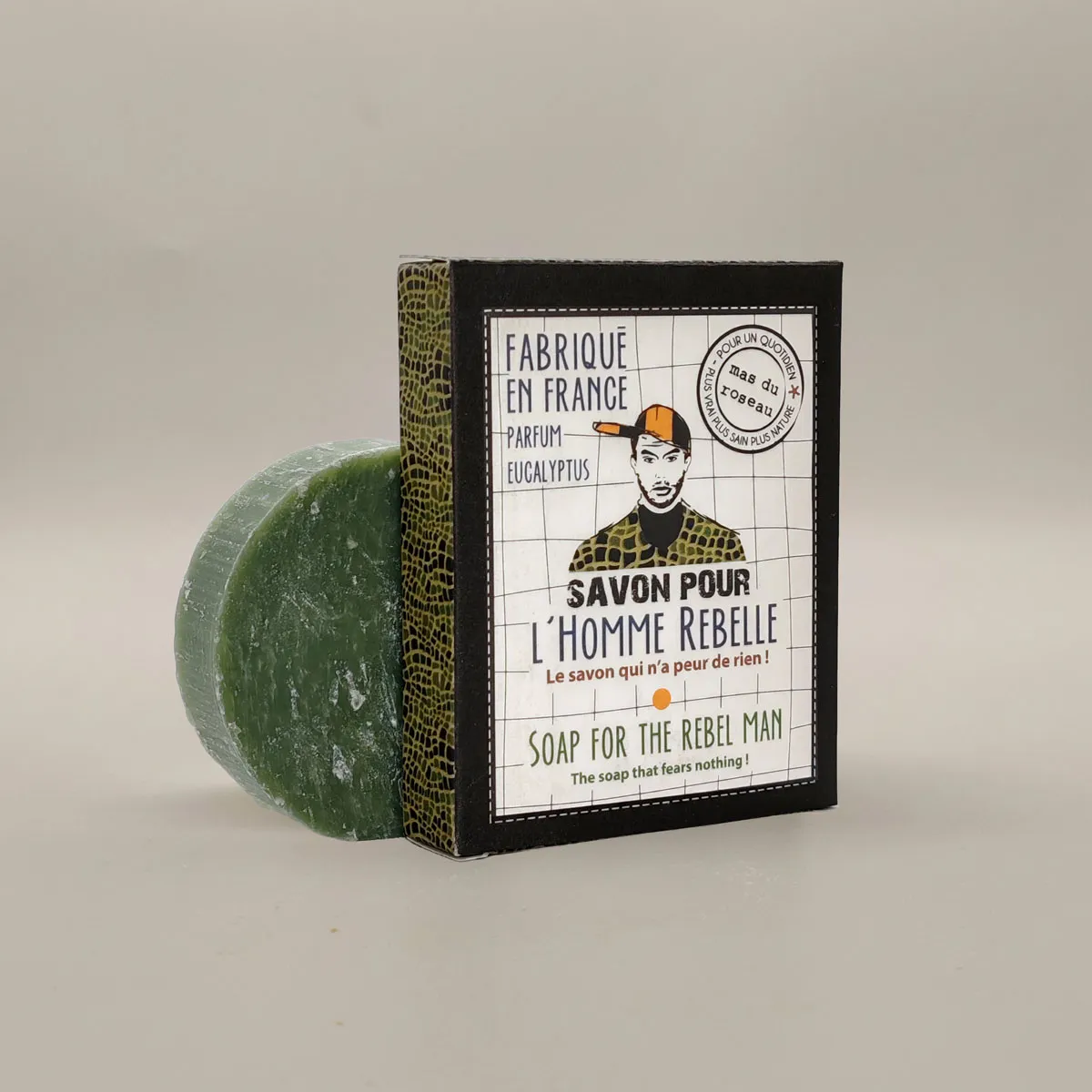 Mas du Roseau Just Men Savon Rebelle savon solide charbon