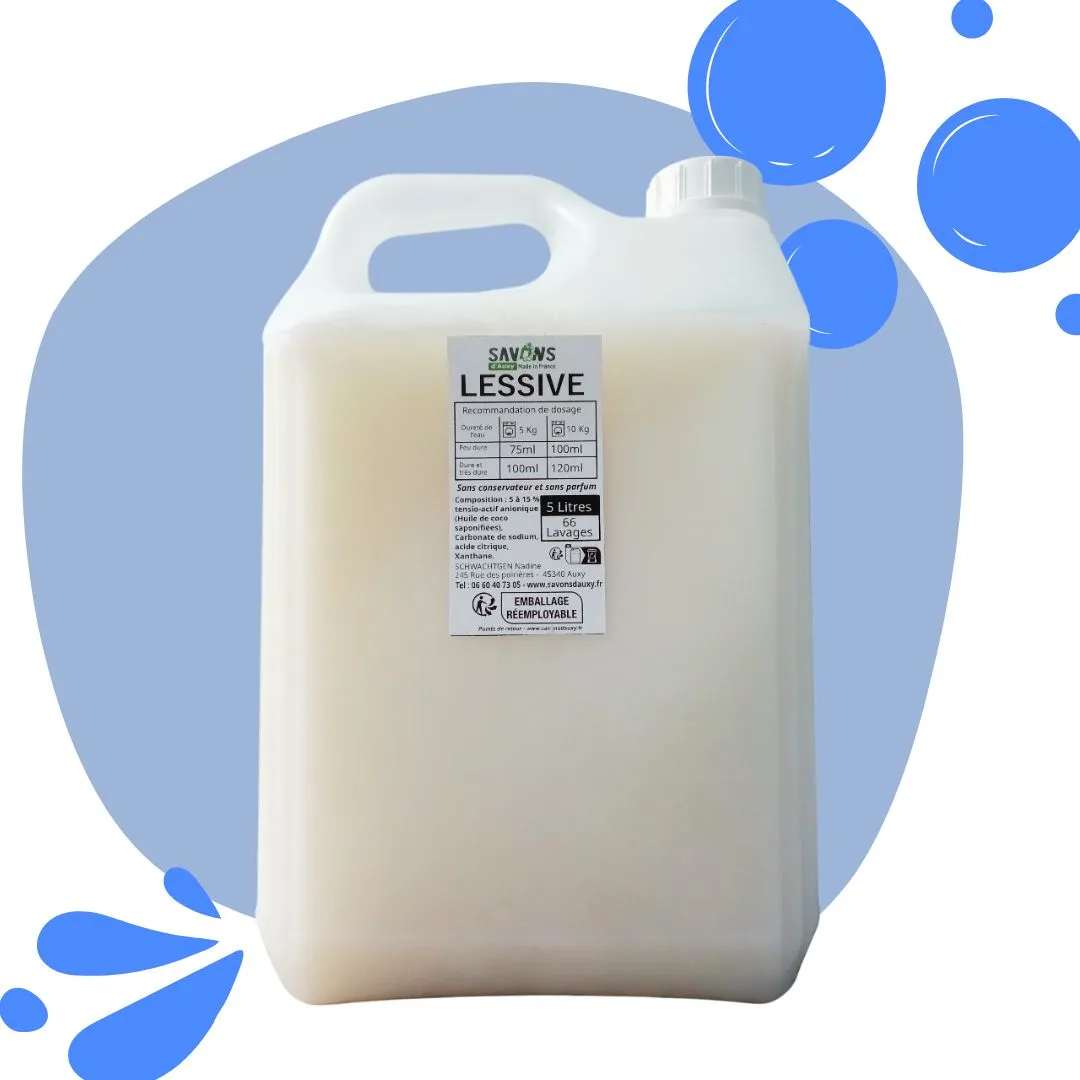 Savons d’Auxy lessive liquide sans parfum hypoallergénique