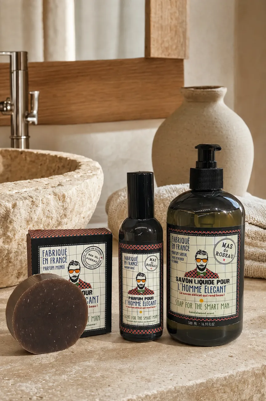 Mas du Roseau L'Homme Élégant coffret homme 3 soins boisé