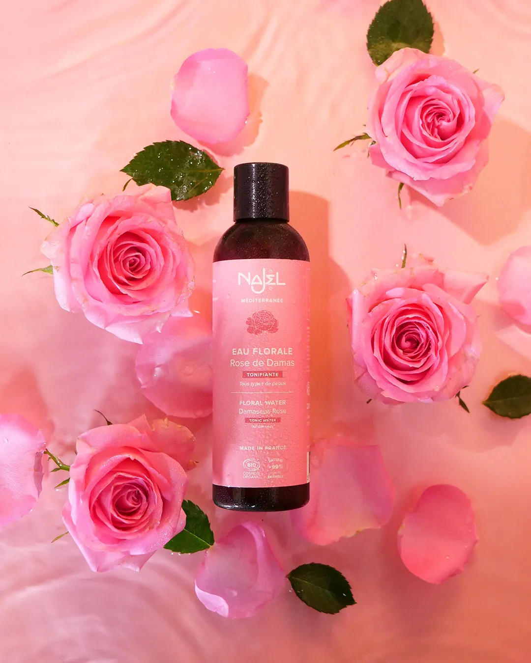 Najel Eau Florale Rose de Damas lotion 200ml peaux mixtes