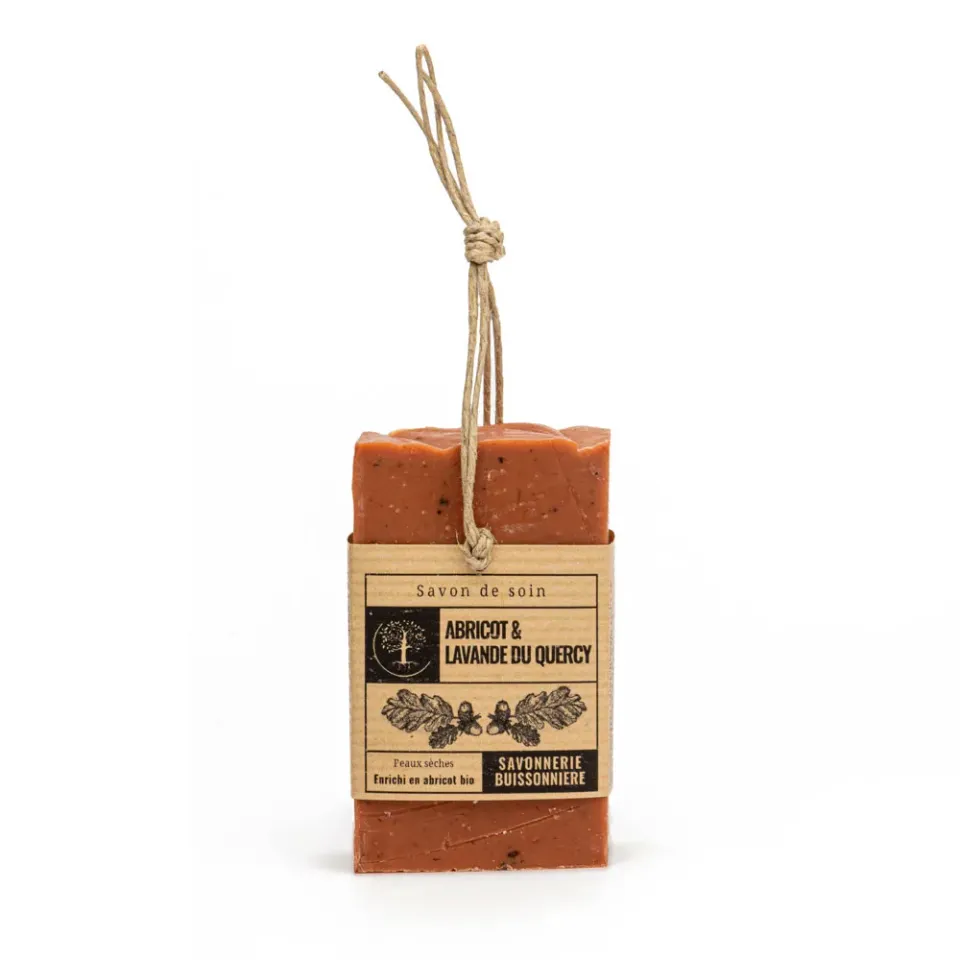 Savonnerie Buissonnière Abricot Lavande savon bio 100g peaux sèches