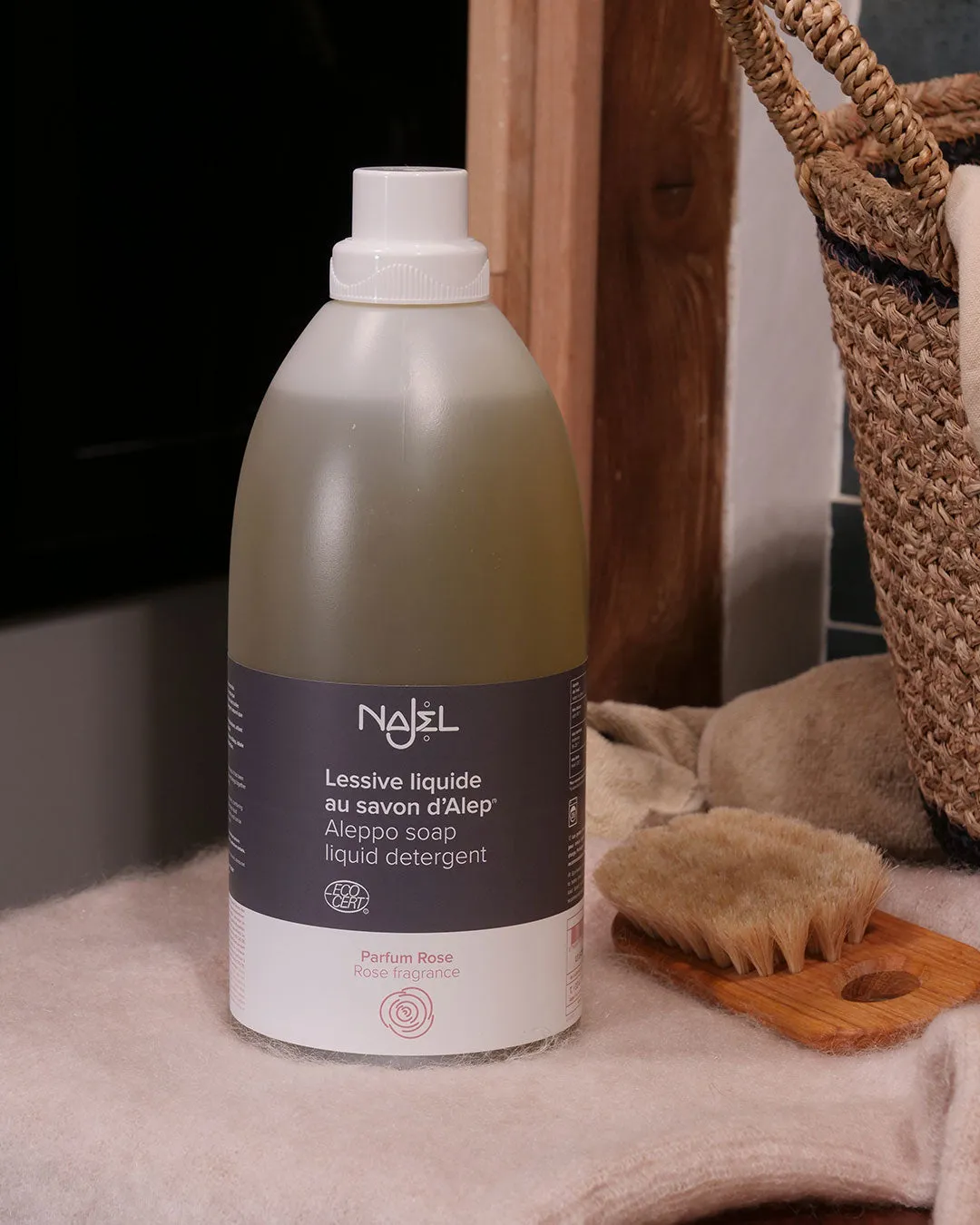 Laboratoire Najjar Lessive Savon d'Alep Rose 2L linge parfumé