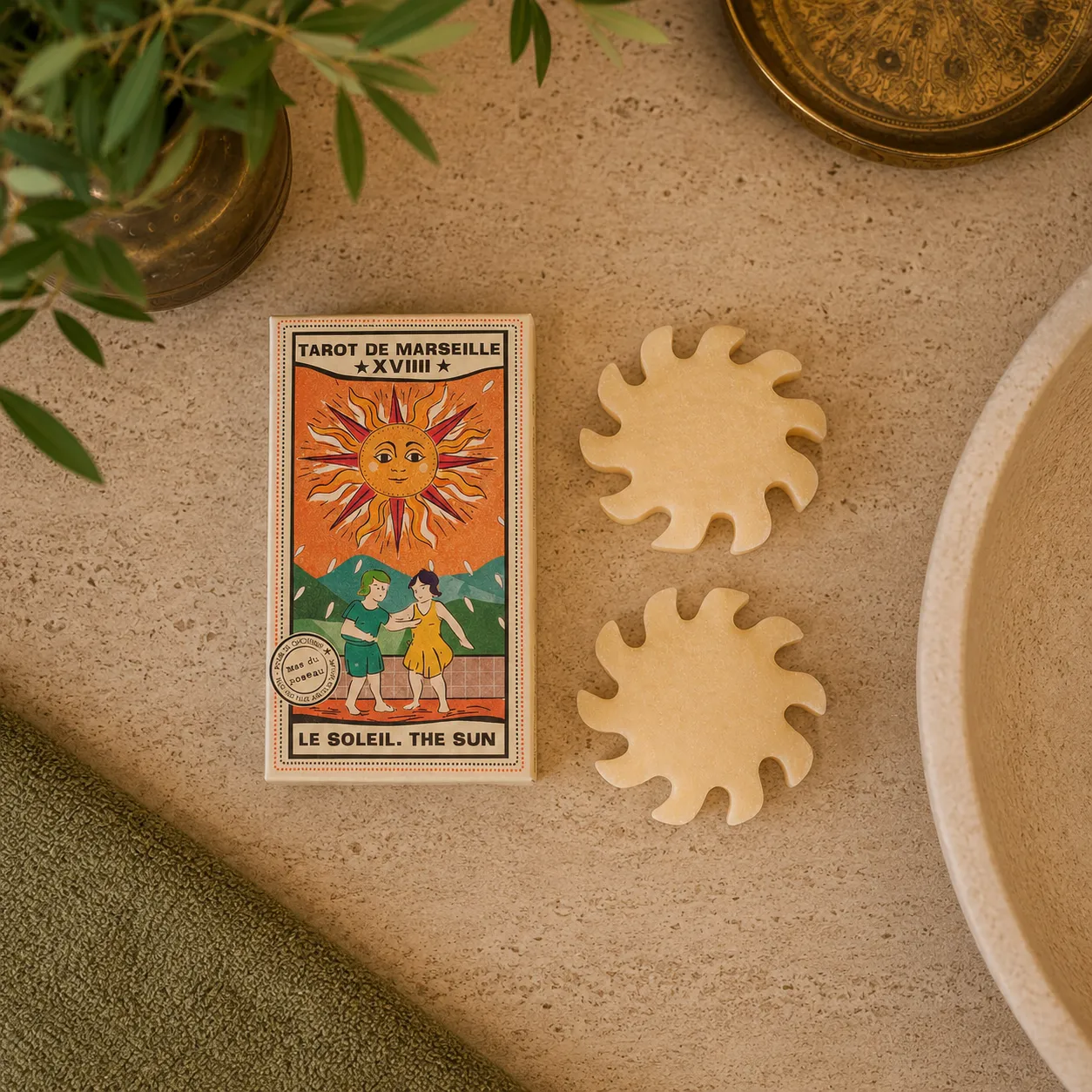 Mas du Roseau Tarot Le Soleil savon yuzu vitalité