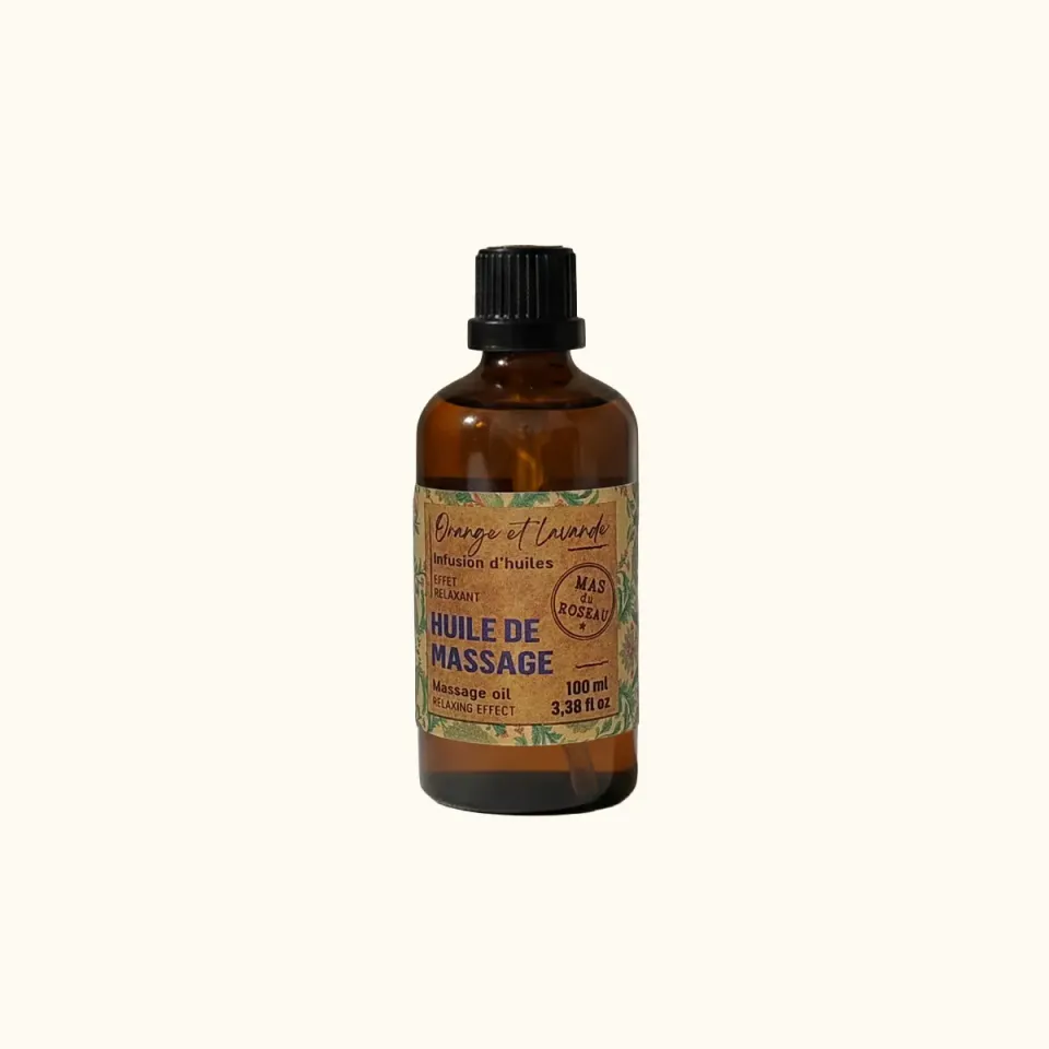 Mas du Roseau Infusions Relaxante huile de massage orange