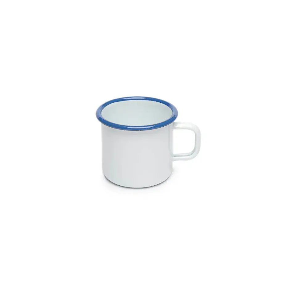 Savonnerie Buissonnière tasse émail bleu blanc 30cl bivouac
