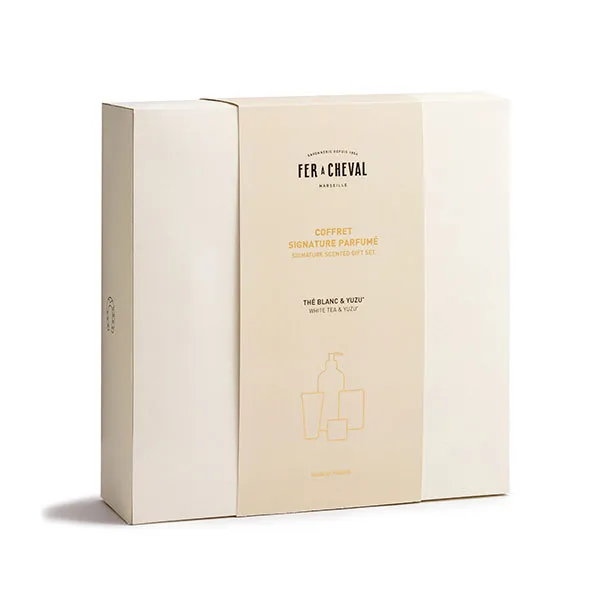 Savonnerie Fer à Cheval coffret Signature Thé Blanc Yuzu 4 soins