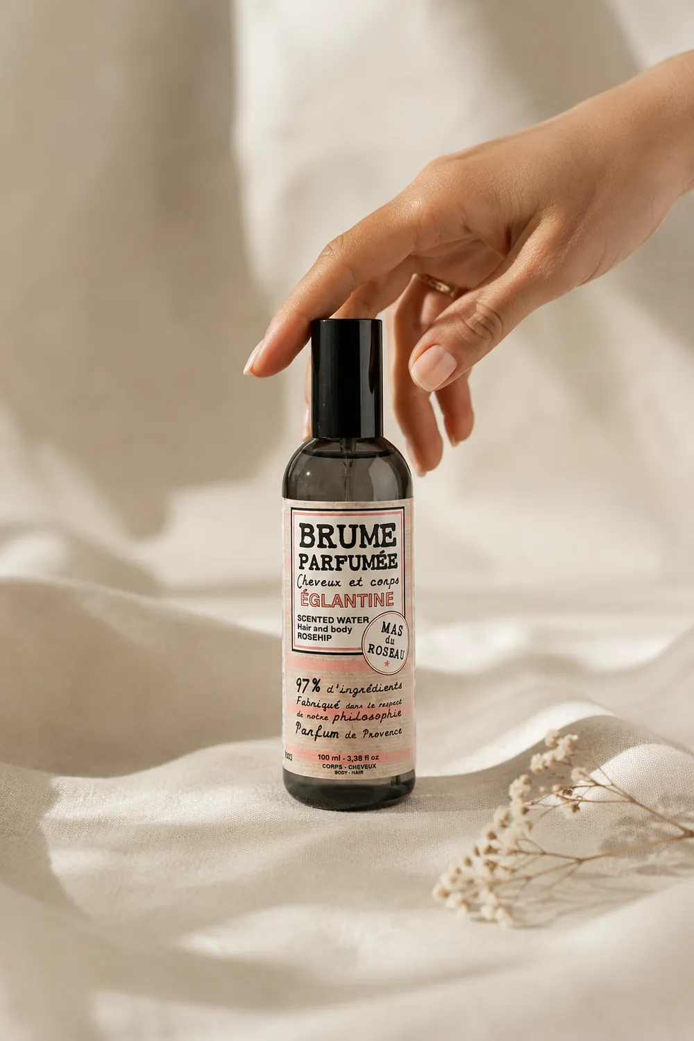 Mas du Roseau Philosophie Églantine brume corps florale
