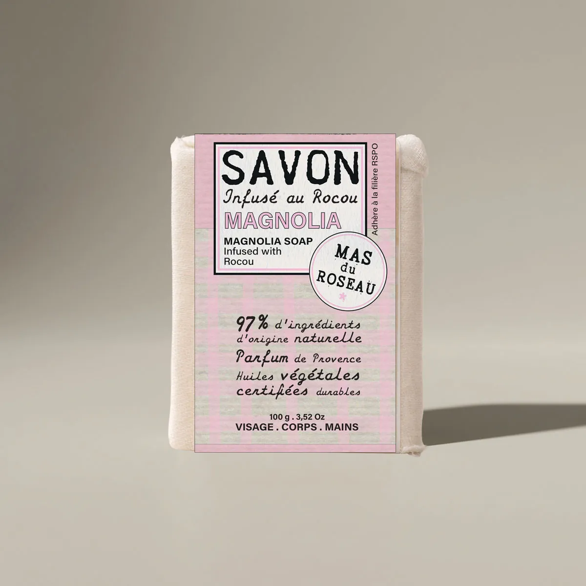 Mas du Roseau Philosophie Savon Solide Magnolia Mini Floral