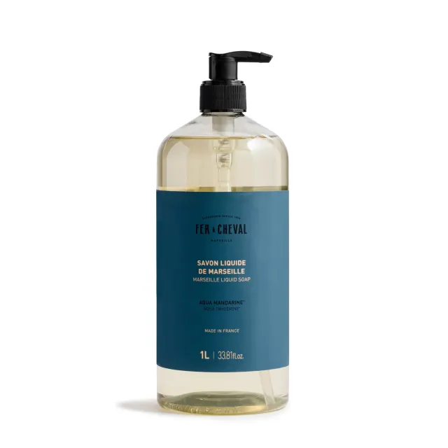 Fer à Cheval Savon Liquide Marseille Aqua Mandarine 1L vivifiant