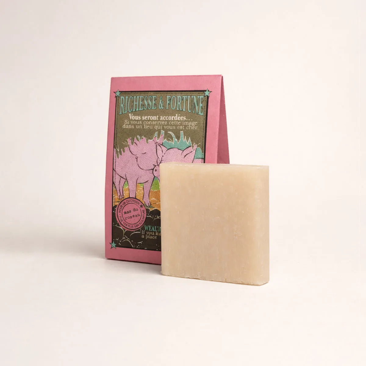 Mas du Roseau Pachamama savon Arche de Noé Cochon rose