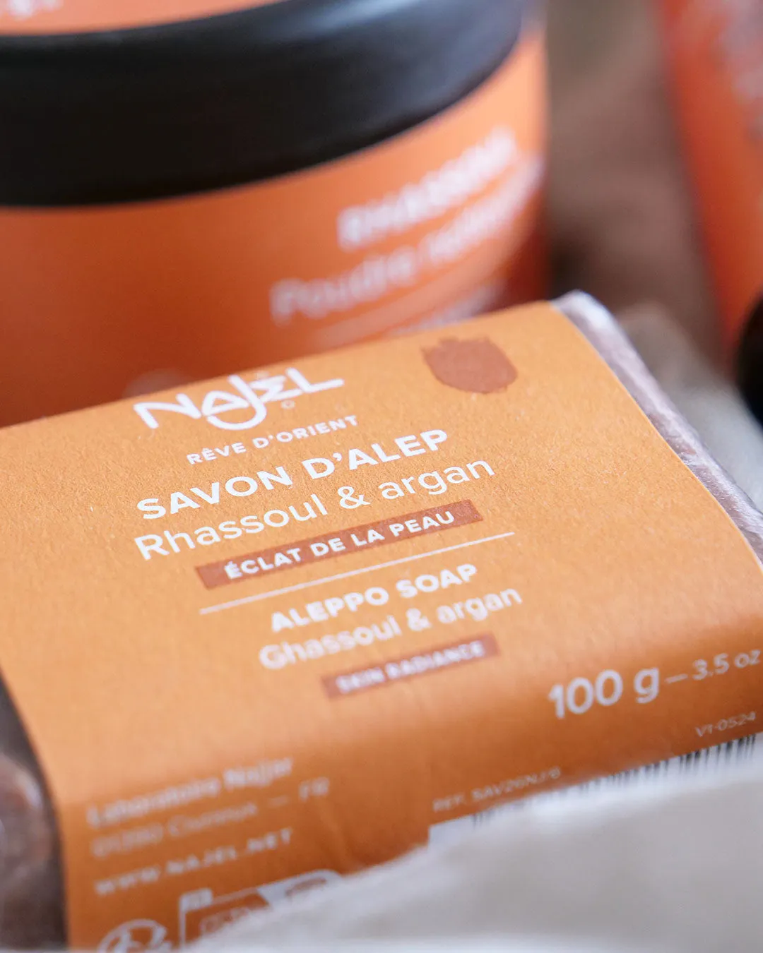 Najel Kit Double Nettoyage baume + savon Alep peaux sensibles