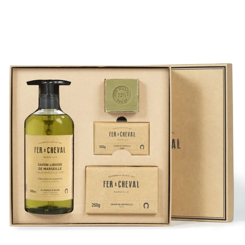 Savonnerie Fer à Cheval Coffret Savon Marseille Pur Olive