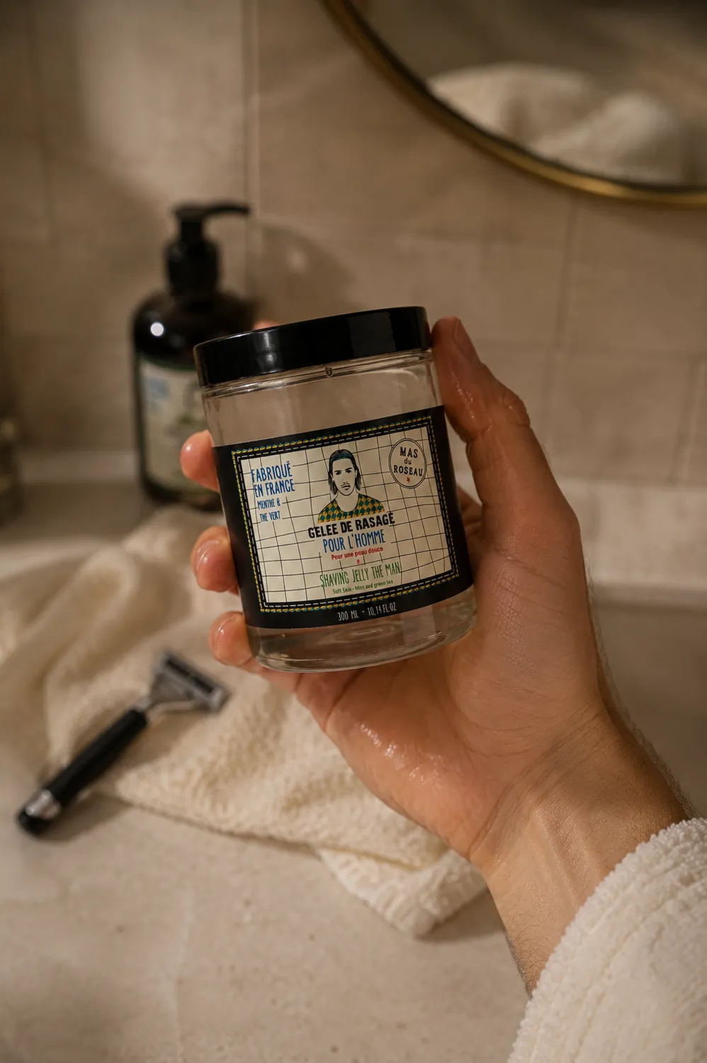 Mas du Roseau Just Men gelée de rasage menthol glisse