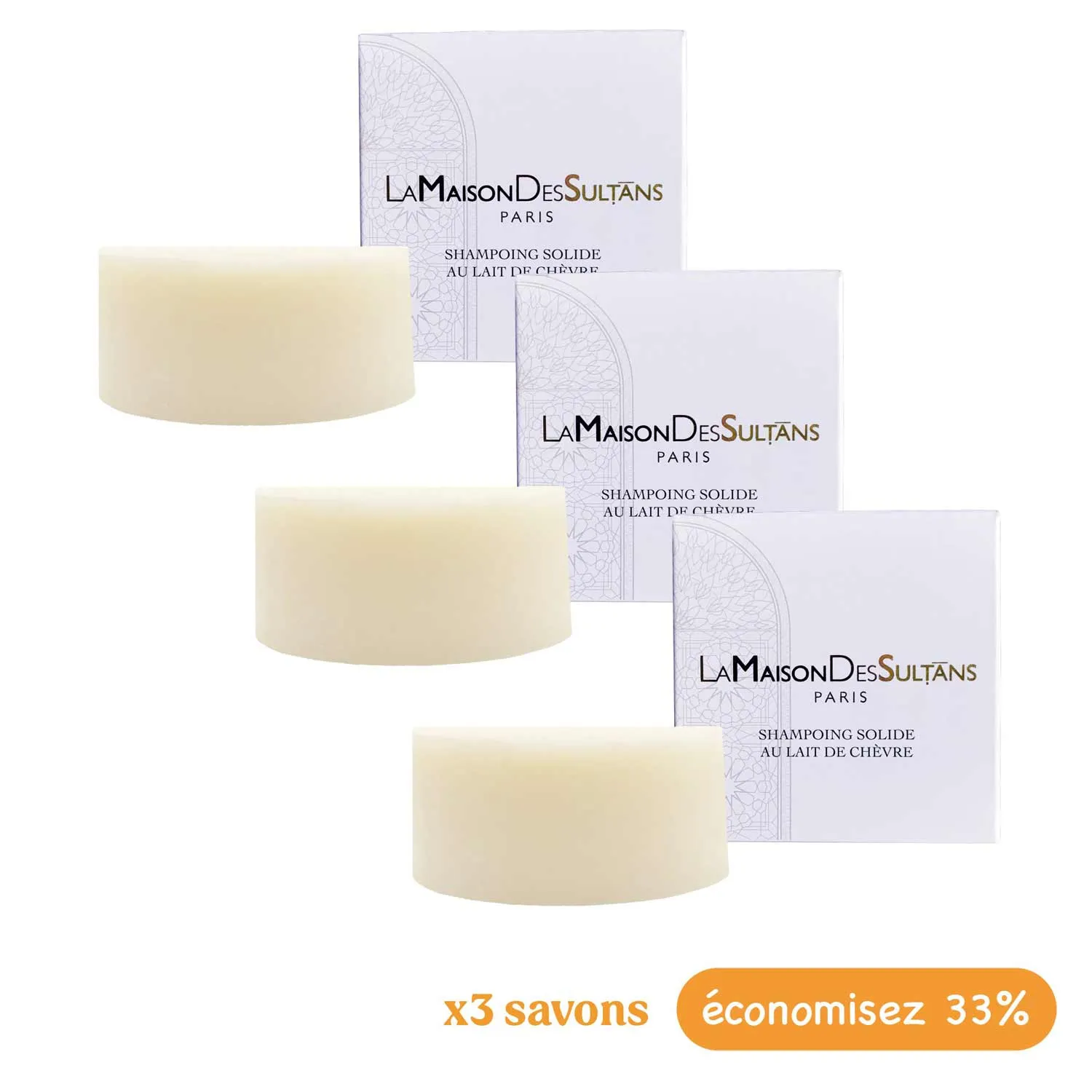 La Maison des Sultans Lait de Chèvre shampoing solide bio 100g