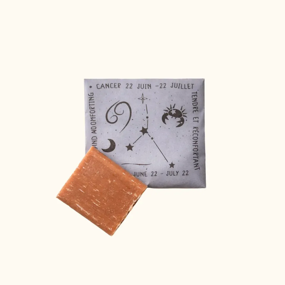 Mas du Roseau Pachamama Astro Cancer savonnette parfum monoï