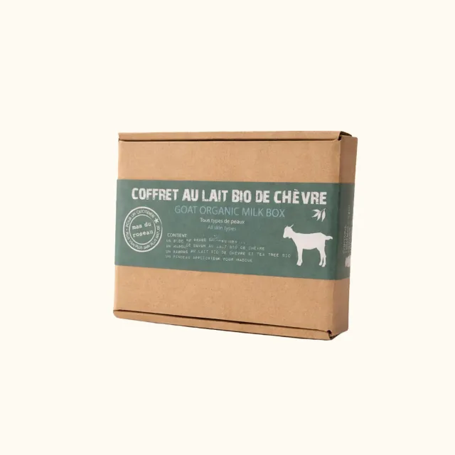 Mas du Roseau Collecte coffret soin lait de chèvre bio purifiant
