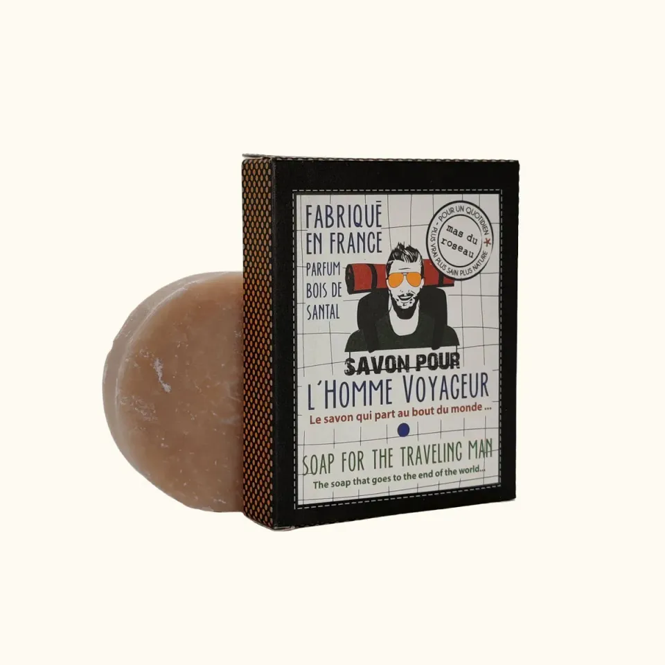 Mas du Roseau Homme savon solide Voyageur santal