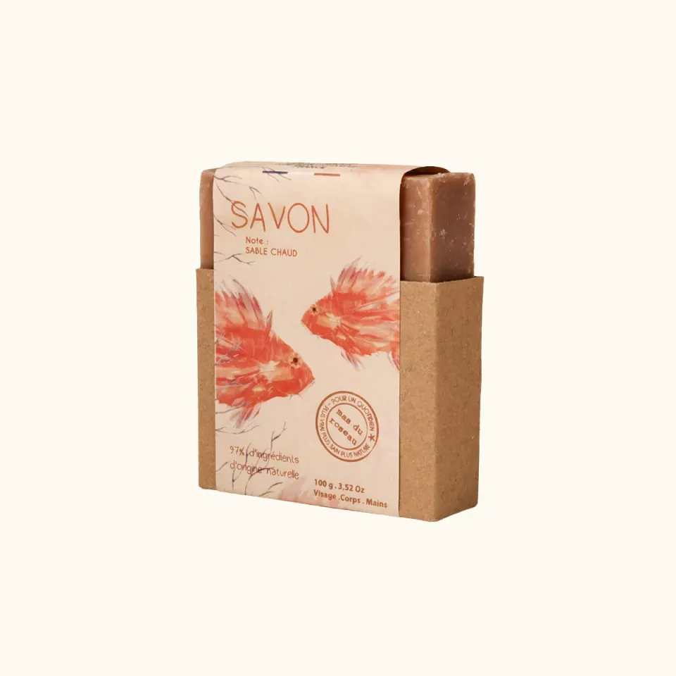 Mas du Roseau Pépites savon solide Sable chaud monoï