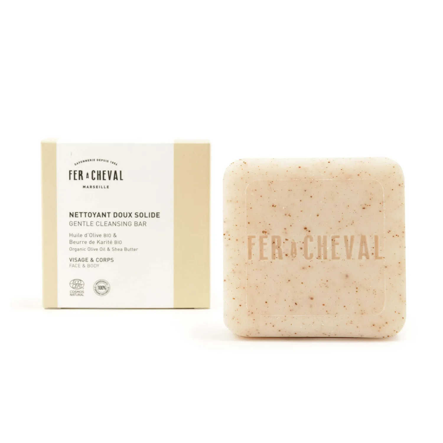 Savonnerie Fer à Cheval Nettoyant Doux Solide soin 100g lait avoine
