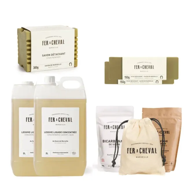 Savonnerie Fer à Cheval Pack Linge lot 3 produits naturel