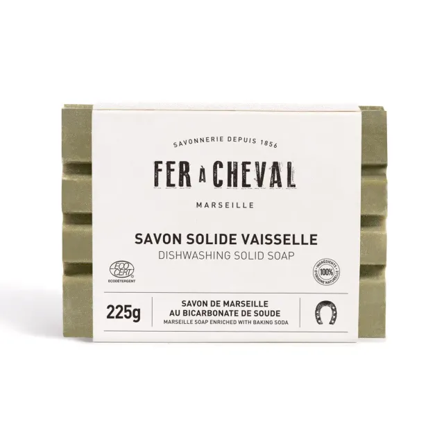 Fer à Cheval Savon Solide Vaisselle 225g bicarbonate écologique