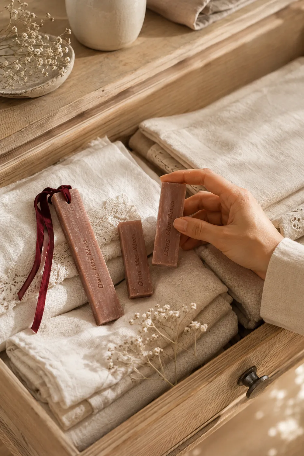 Mas du Roseau Opéra parfum armoire solide gourmand