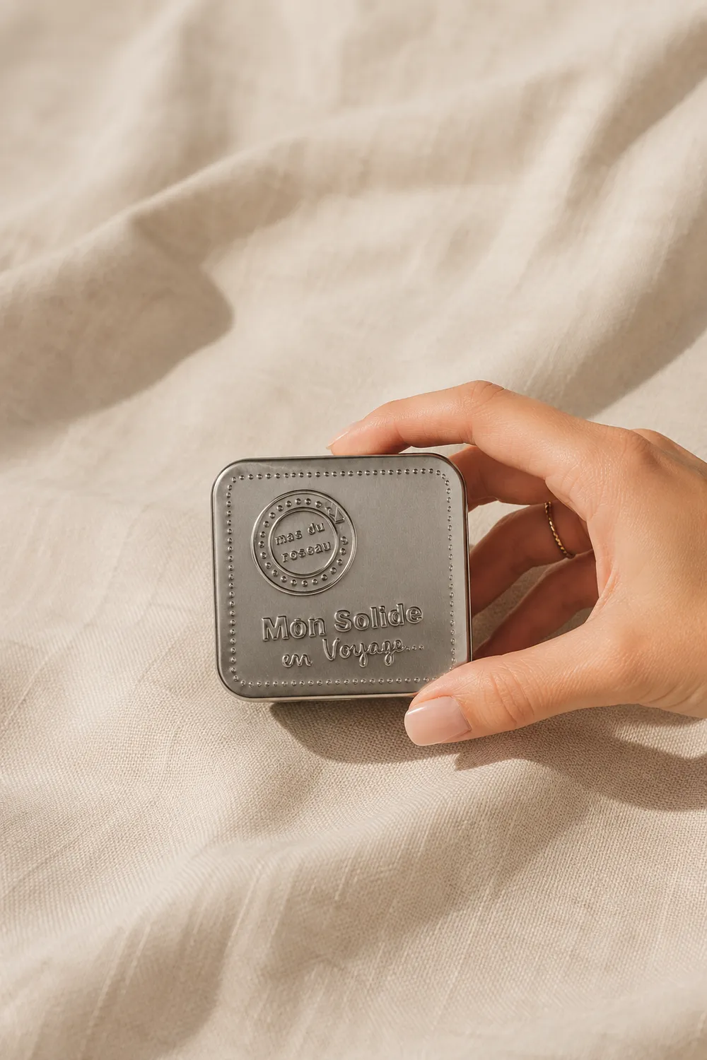 Mas du Roseau boîte à savon solide aluminium voyage