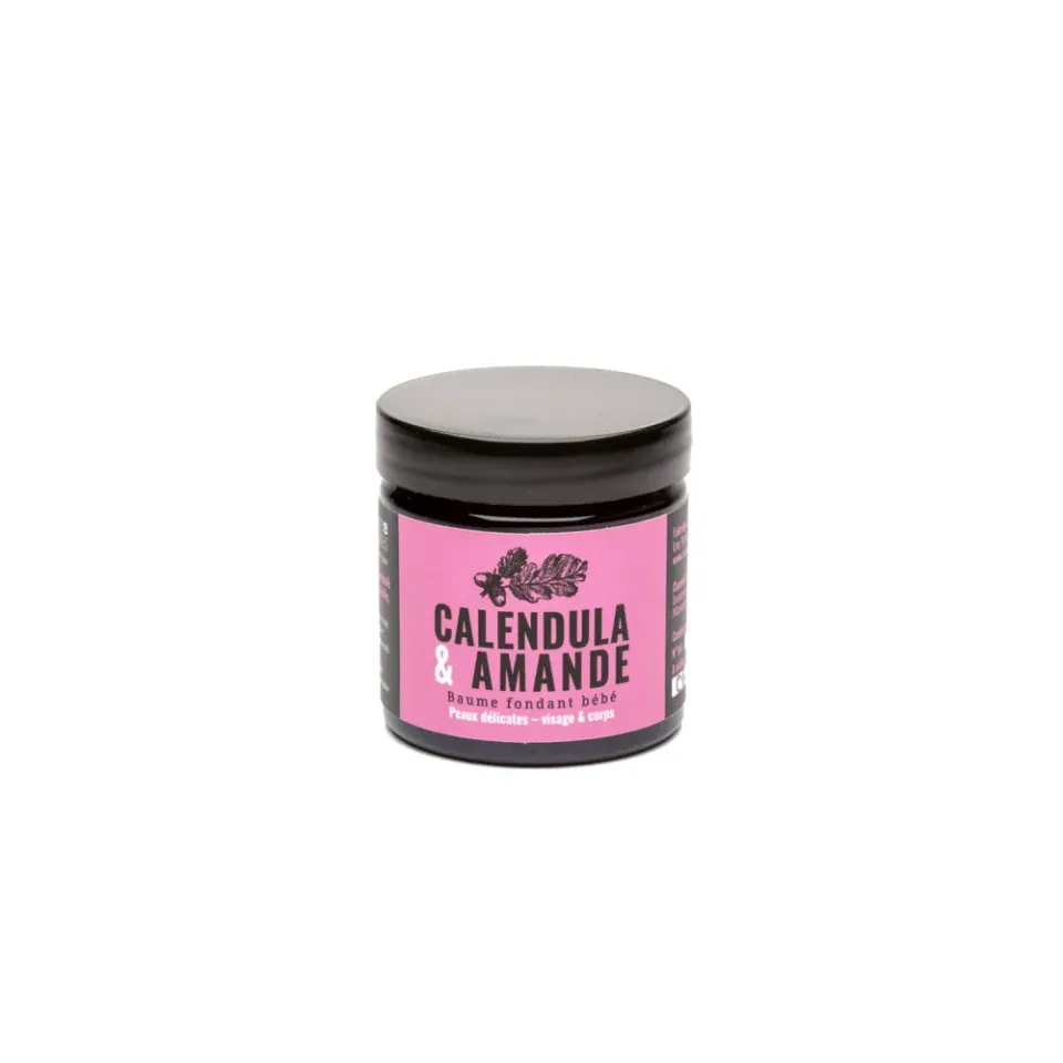 Savonnerie Buissonnière Calendula & Amande baume bébé bio 50g