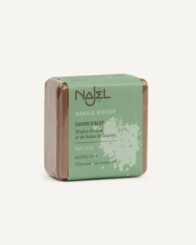 Laboratoire Najjar savon d’Alep argile rouge 100 g peaux grasses