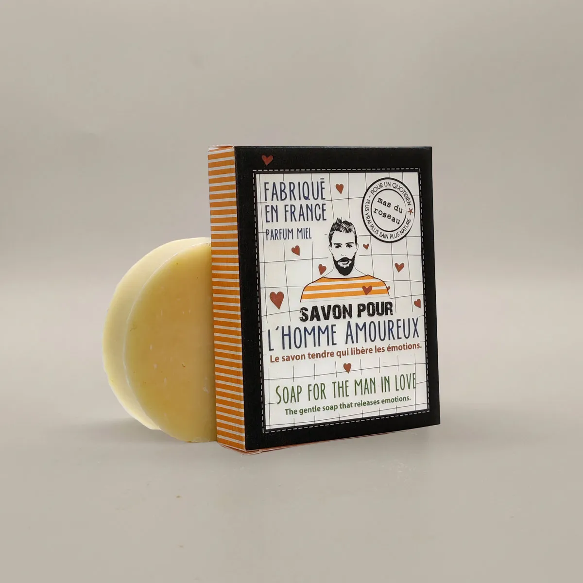 Mas du Roseau Just Men Amoureux savon solide curcuma