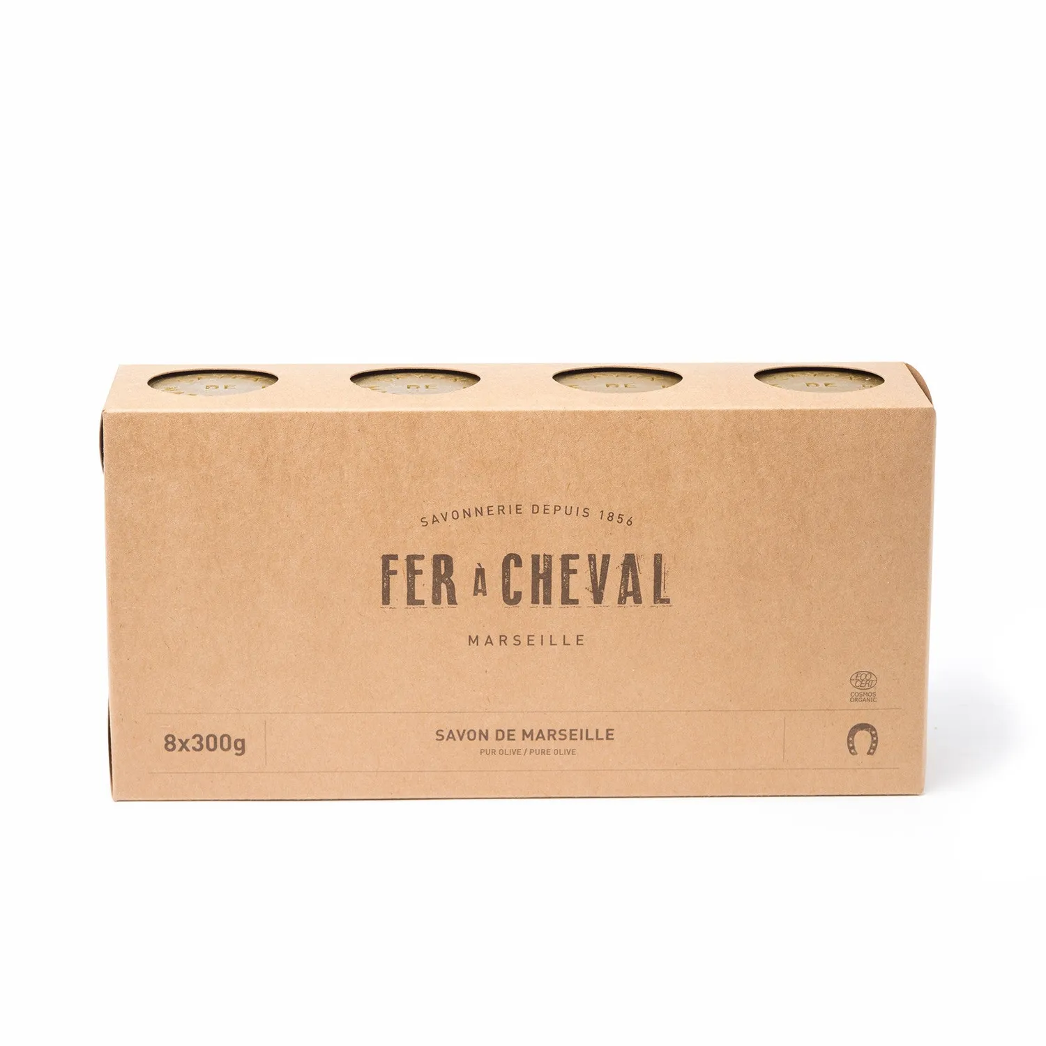 Fer à Cheval Authentique Pur Olive savon de Marseille 8x300g hypoallergénique