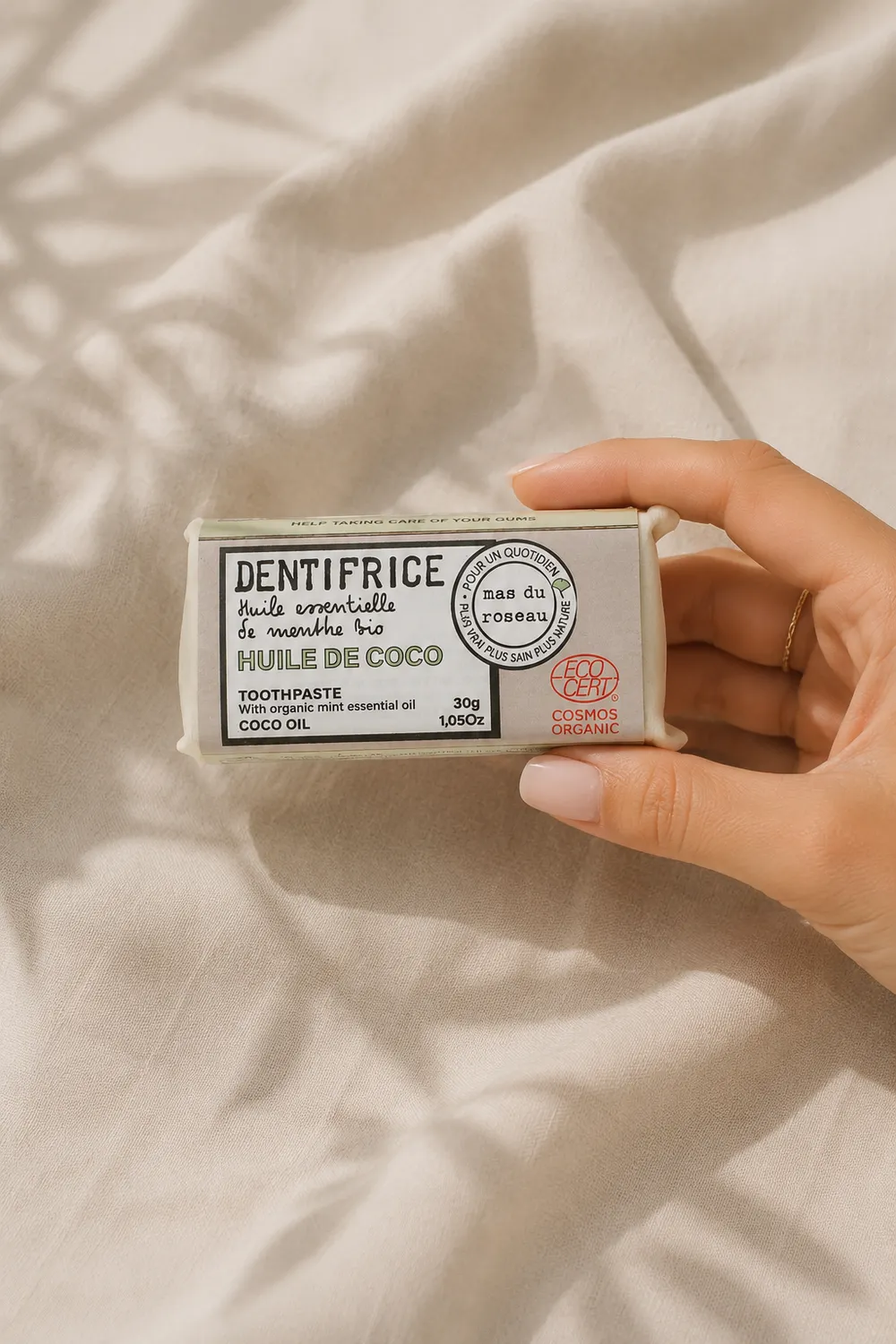Mas du Roseau Philosophie Confort Huile de coco dentifrice solide