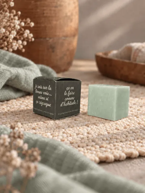 Mas du Roseau Pépites cube savon solide Pensée tilleul 100 g