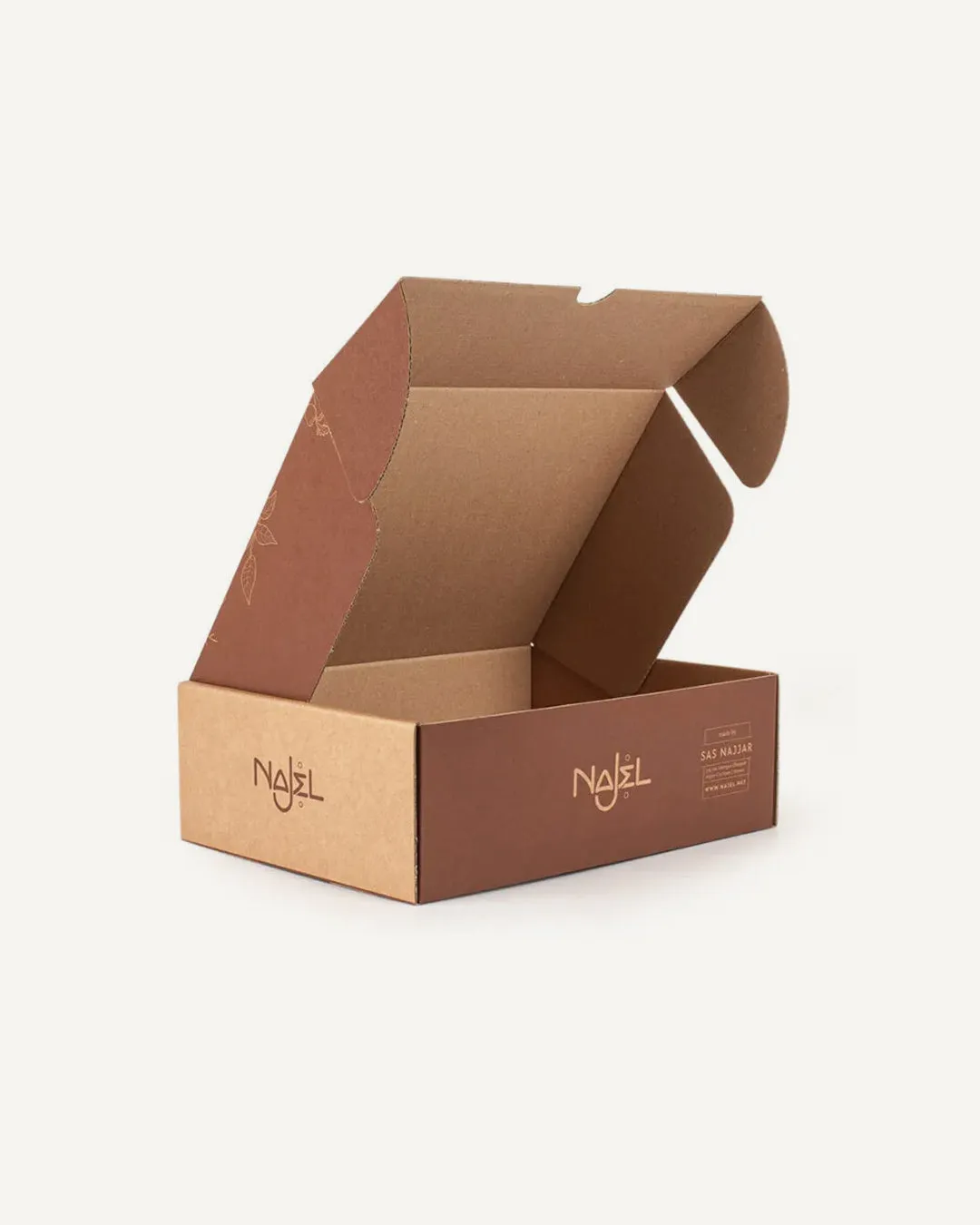 Laboratoire Najjar boîte cadeau beige coffret vide 6 produits