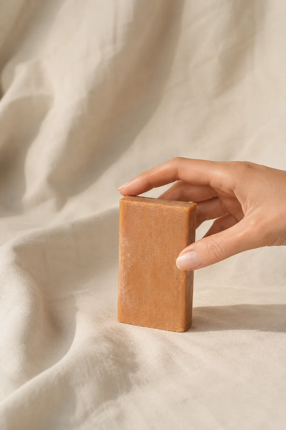 Mas du Roseau Collecte Argile rouge bloc de savon sans parfum