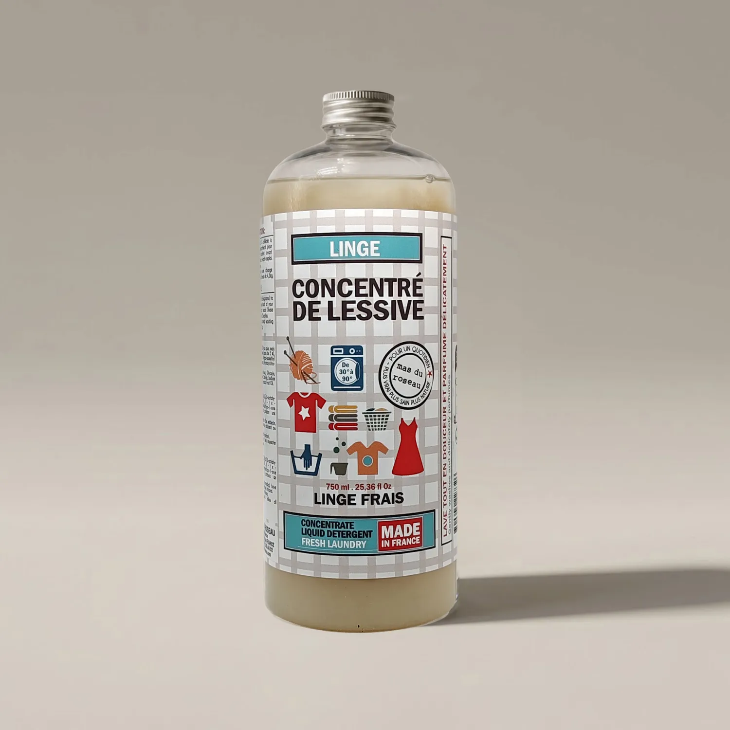 Mas du Roseau Éco&Bô Concentré de Lessive linge frais