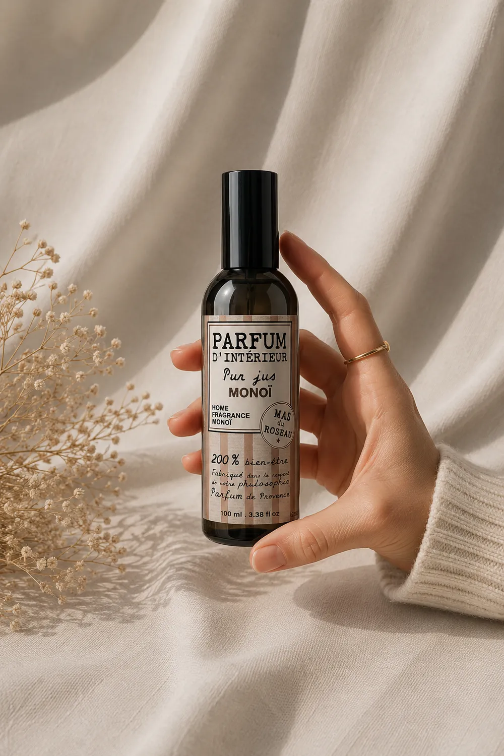 Mas du Roseau Philosophie Monoï parfum d'intérieur spray monoï