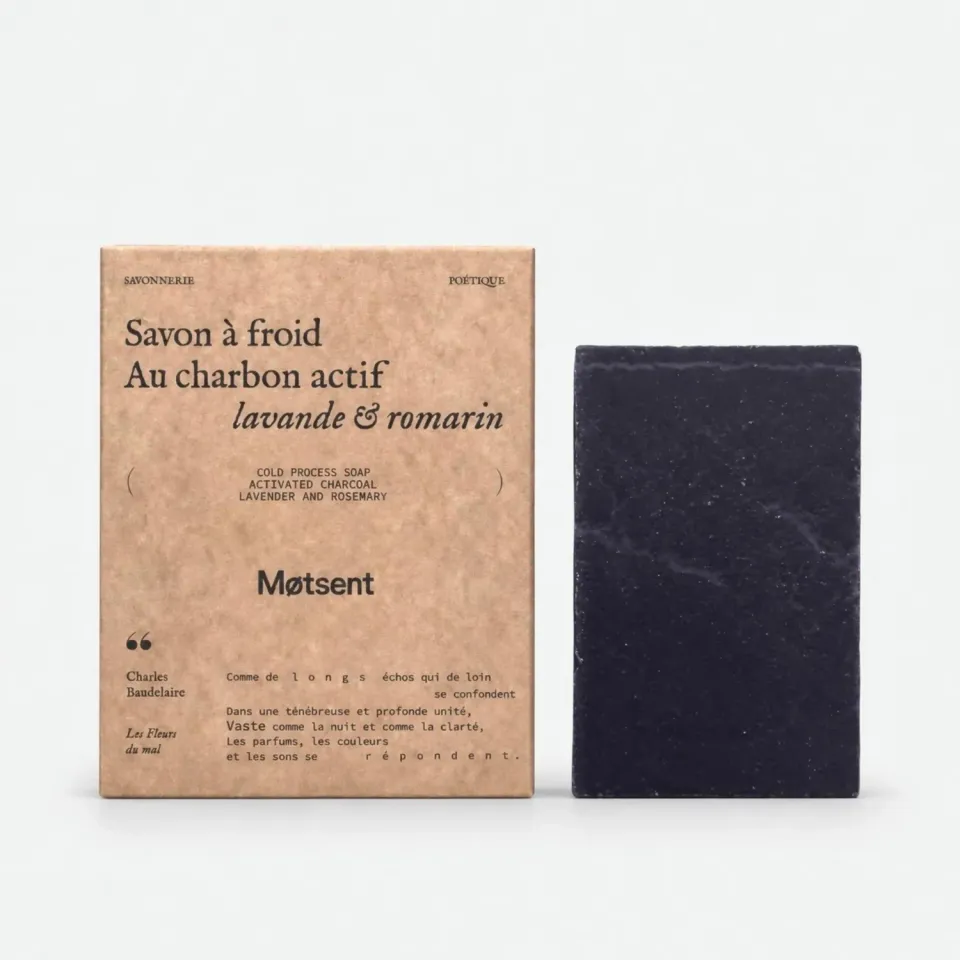 Motsent Charbon Actif savon solide purifiant
