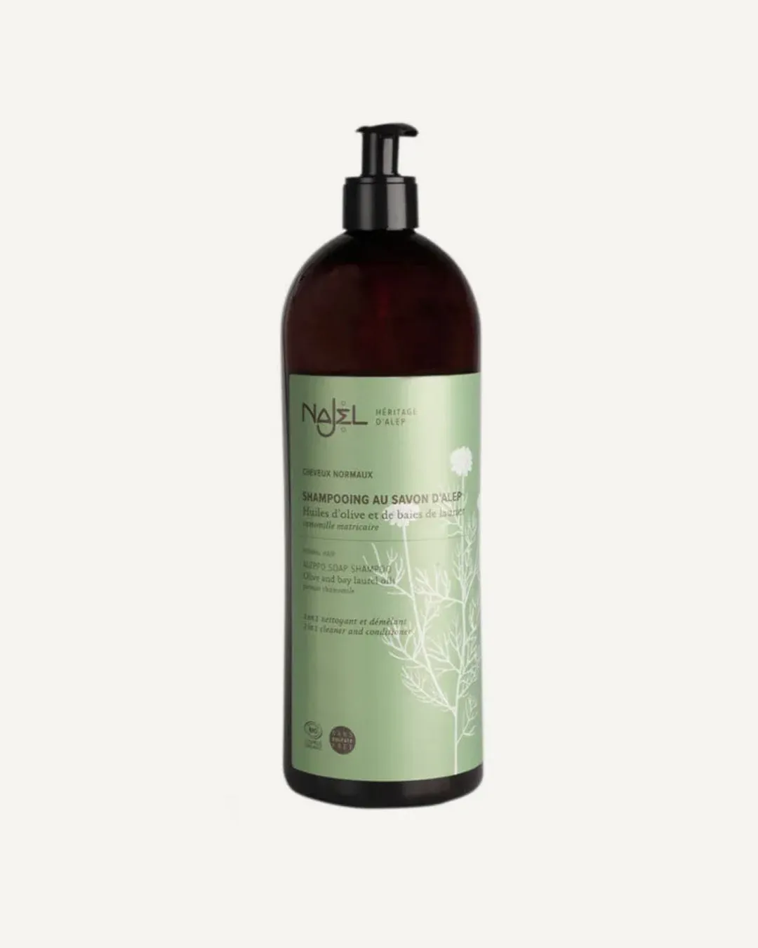 Laboratoire Najjar Savon d'Alep Shampoing Cheveux Normaux 500 ml