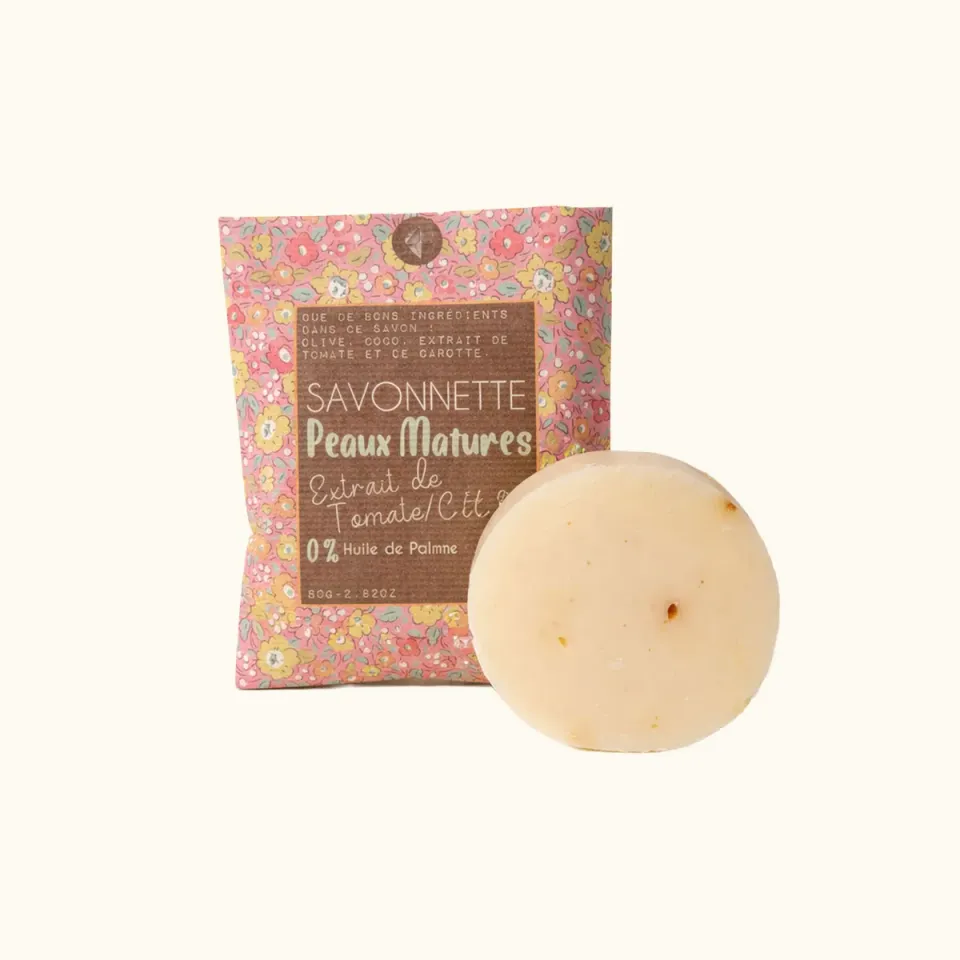 Mas du Roseau savonnette peaux matures tomate carotte